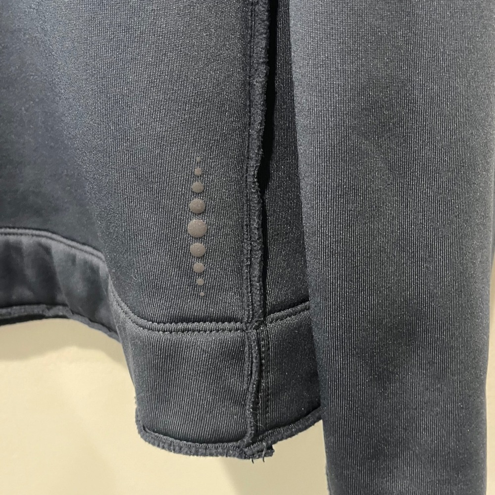 Title Nine Crash 2.0 Polartec Jacket Full Zip Hoodie Womens XL Blue Gray Fleece - Picture 7 of 9